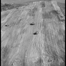 Aerial view of Tauranga Airport works