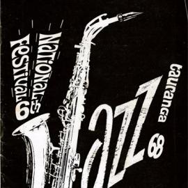 An advertisement of the 6th National Jazz Festival, 1968.