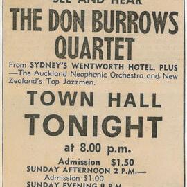 Don Burrows Quartet Advertisement