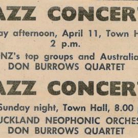 Jazz Concert Newspaper Advertisement