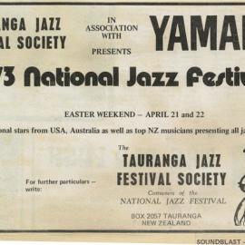 An advertisement of the 11th National Jazz Festival