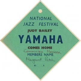 Diamond-shaped Jazz Festival Ticket 