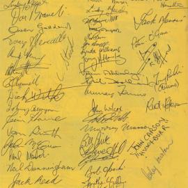 Autographs of Some 11th National Jazz Festival Musicians