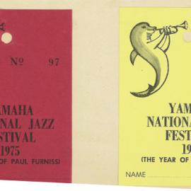 Jazz Festival Tickets of 1975