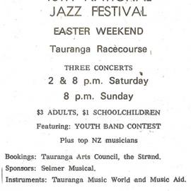 18th National Jazz Festival Advertisement