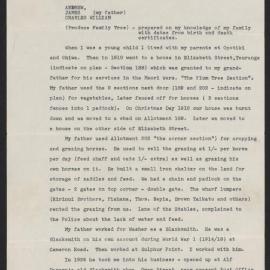 Testimony of Charles William Huaa of Tauranga, Blacksmith