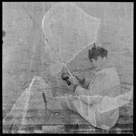 Frank George goes fishing