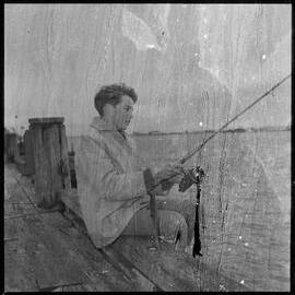 Frank George goes fishing