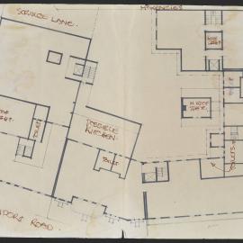 Proposed building plans, Mid City Mall, first floor
