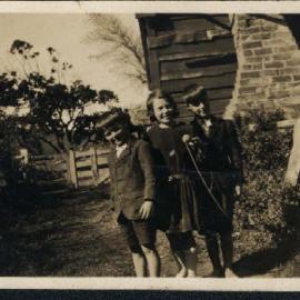 Kathleen with brothers Len and George