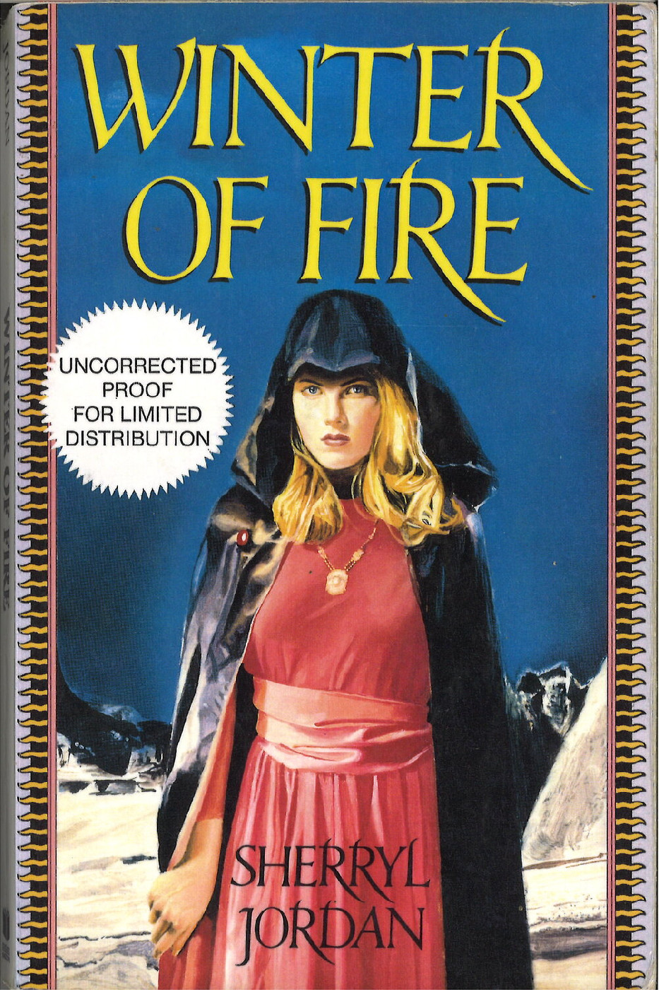 Winter of Fire, uncorrected proof