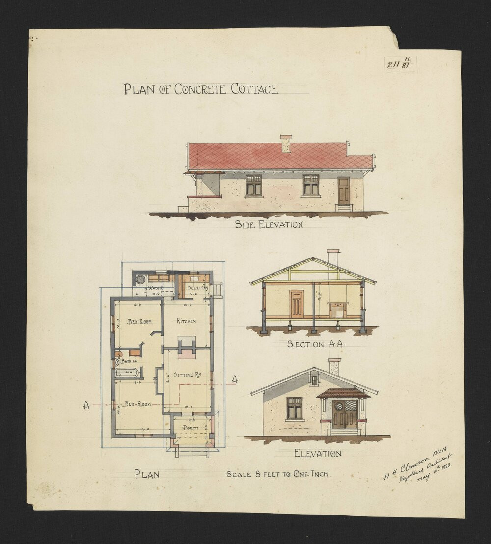 Map 24-179 Plan of Concrete Cottage