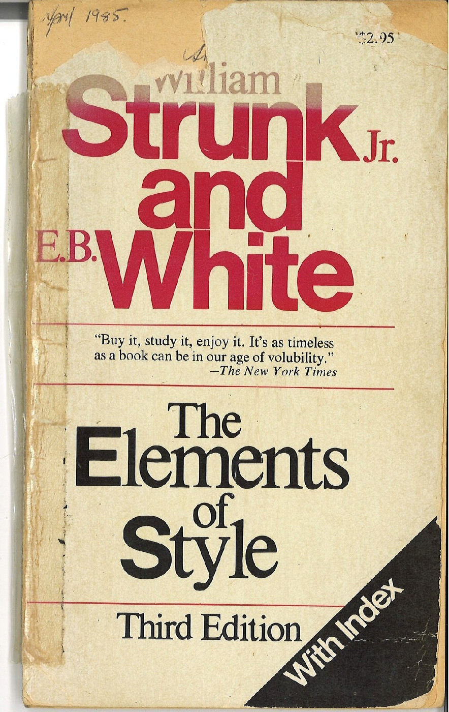 The Elements of Style, 3rd ed.