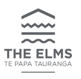 The Elms|Te Papa Tauranga logo, 2025