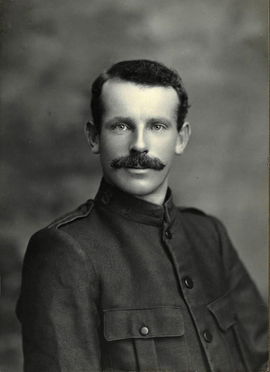 Reginald before embarking for the First World War. From "From Tauranga to the Trenches" (Tauranga Heritage Collection)