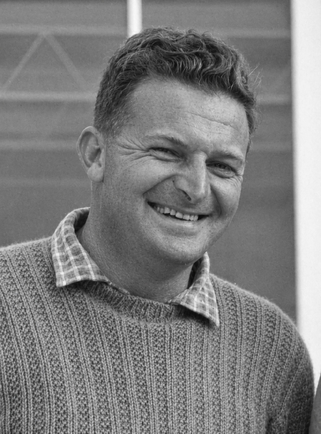 Doug Keesing at 49 years of age, taken in 1966. Portion of photo gca-13033.