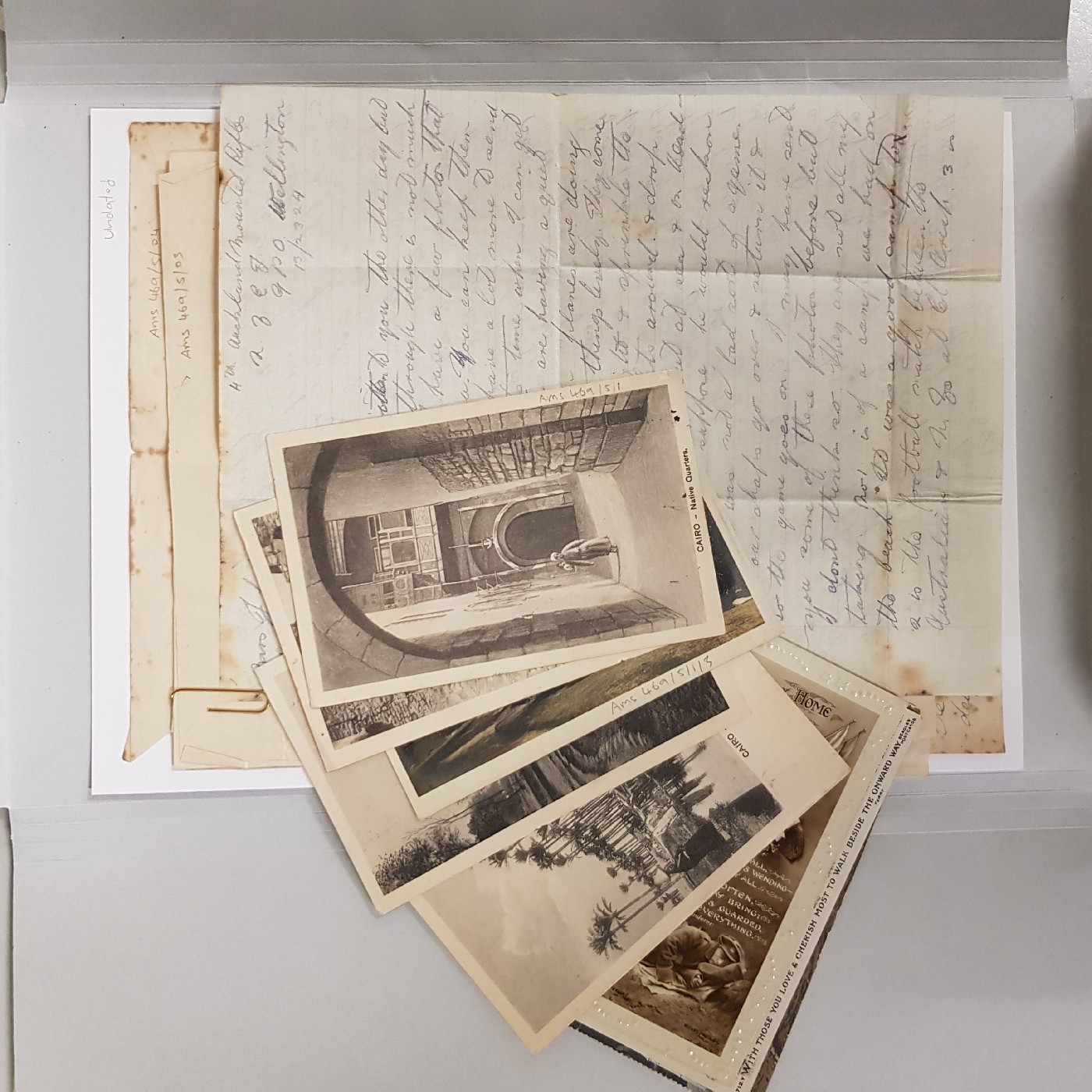 Undated Goodacre letters and postcards