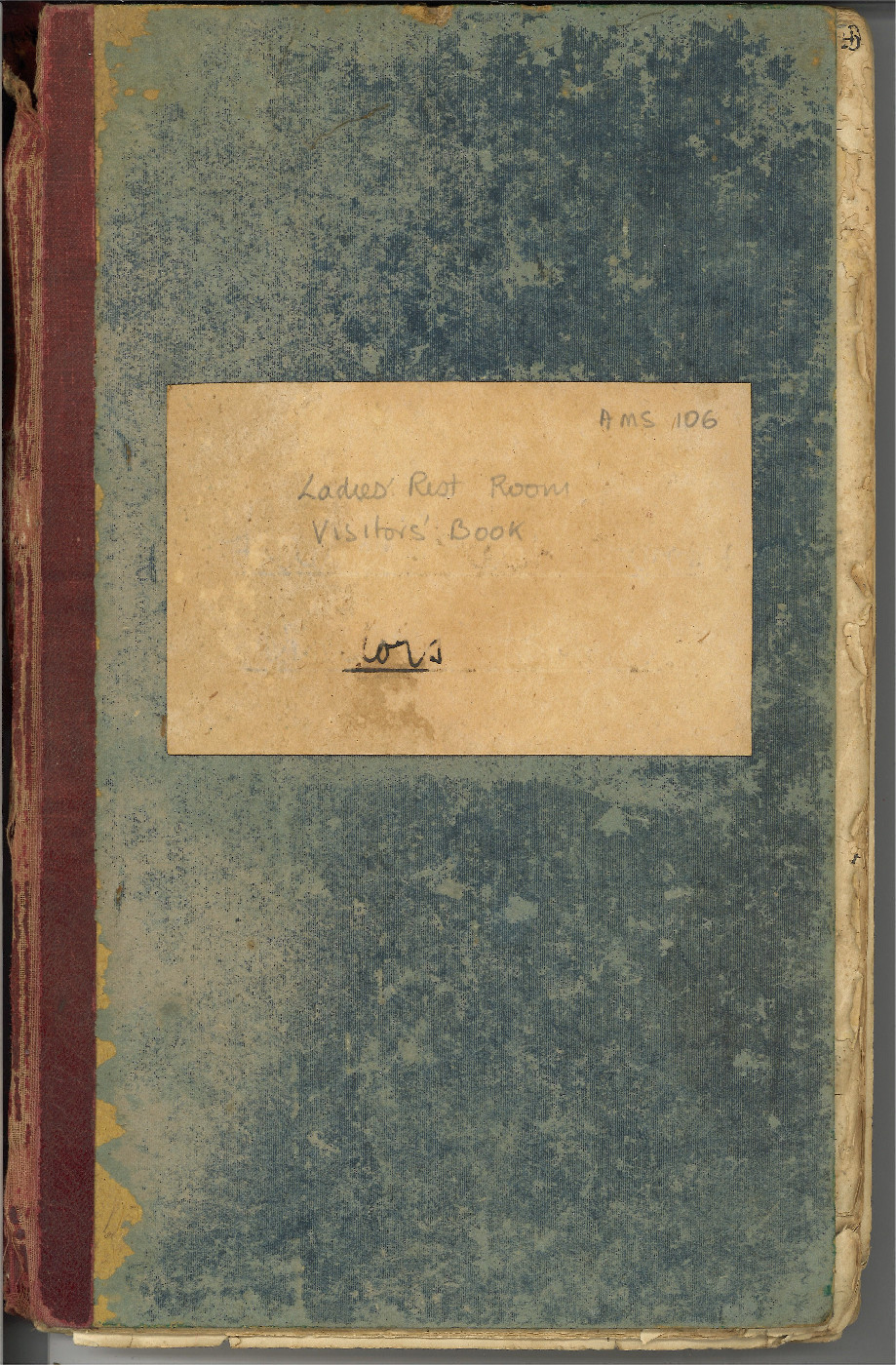 Ladies&rsquo; Rest Room visitors' book, Tauranga, 1937-1946