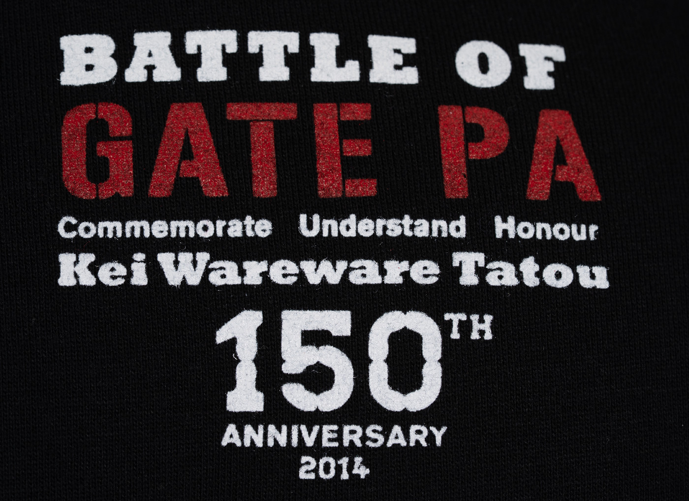 Battle of Gate Pā Pukehinahina,150th anniversary t-shirts