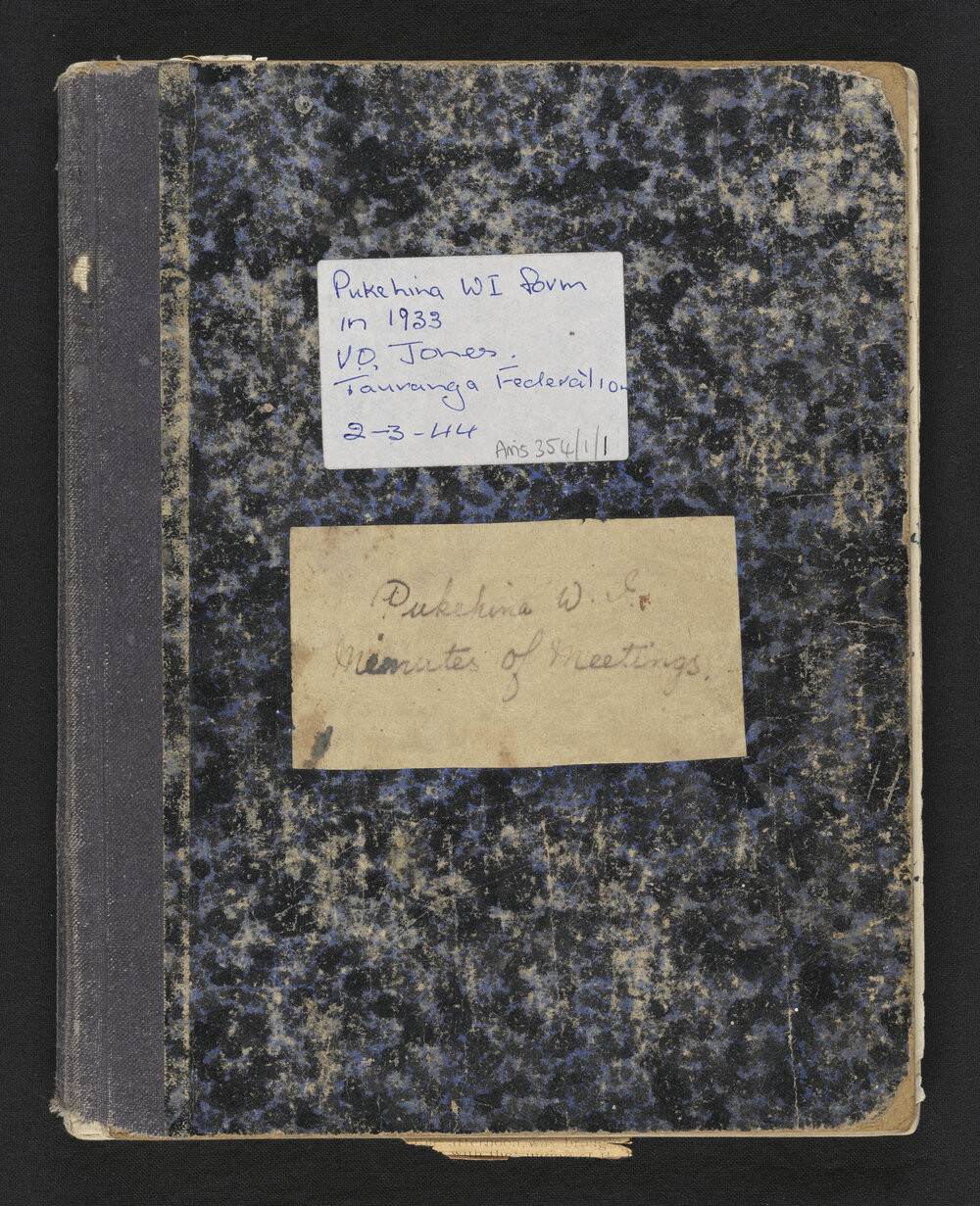 Minute books of the Pukehina Country Women's Institute