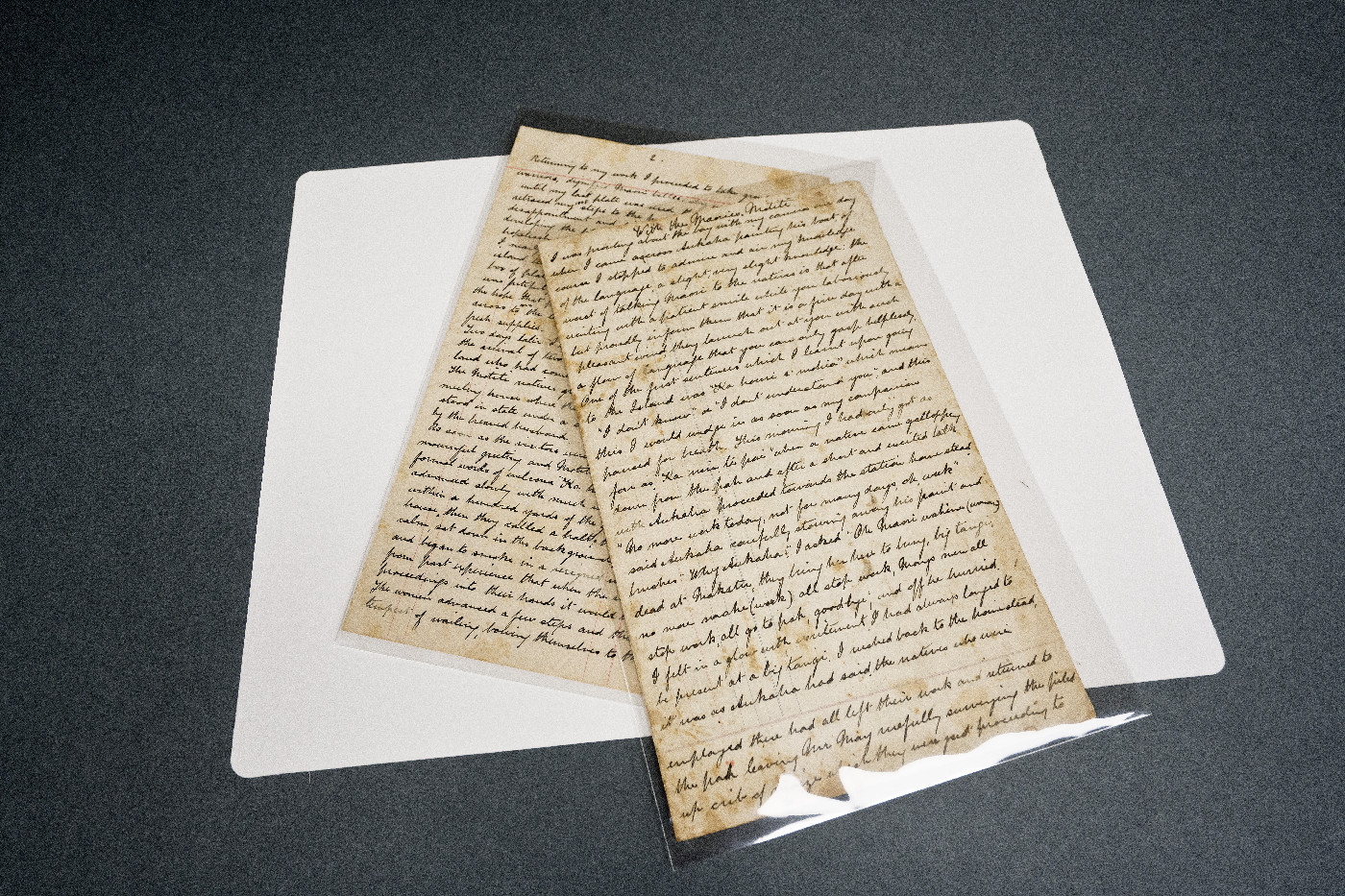 "With the Maories Mōtītī" Manuscript - Journal entry