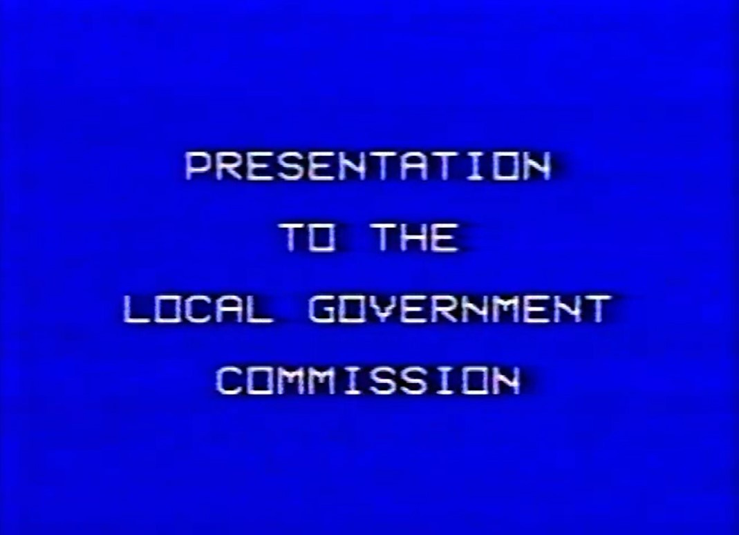 Mount Maunganui Local Government Commission presentation (1989)