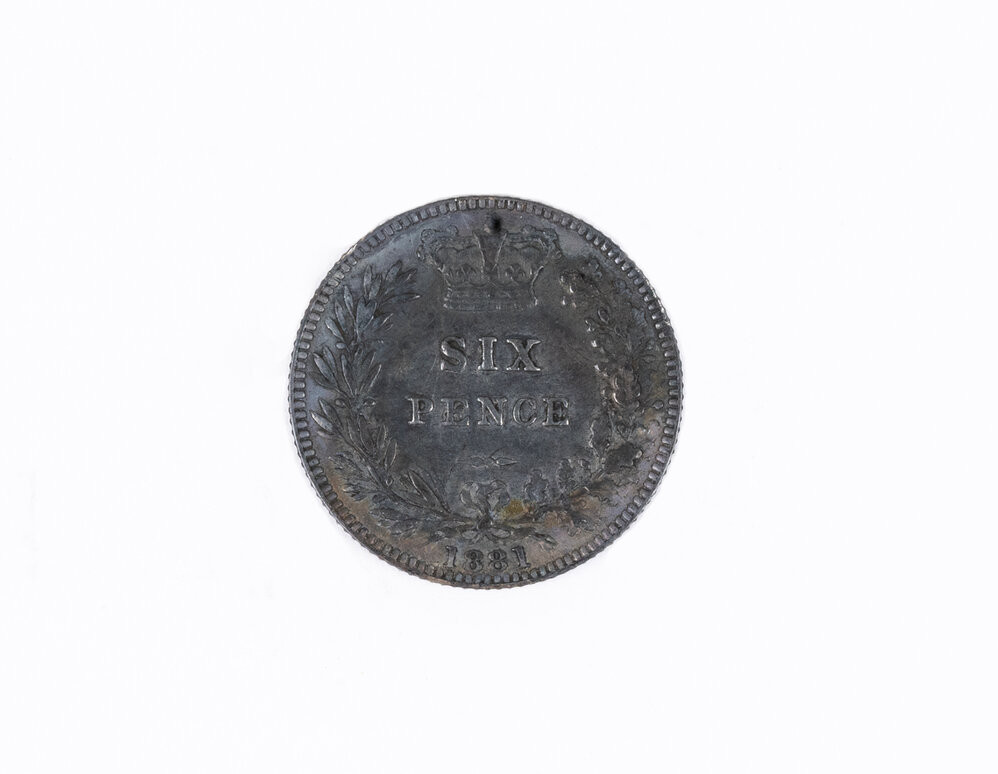 Ams 280/2/7/2 Sixpence, Great Britain, 1881