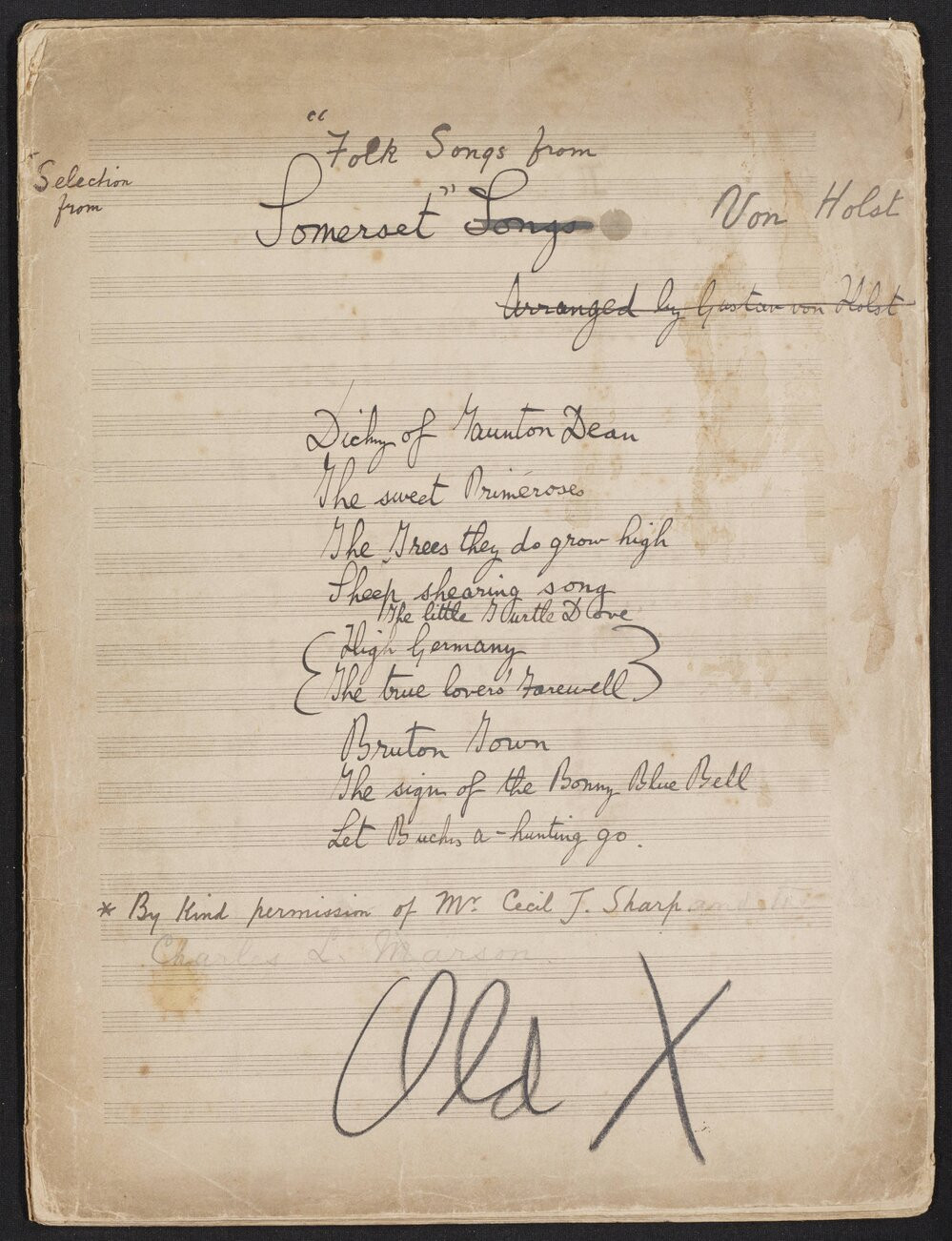 The Lost Holst Manuscripts