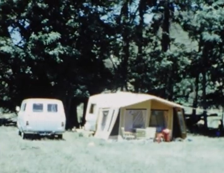 Reel 5: Camping, boating, Memorial Park, backyard scenes